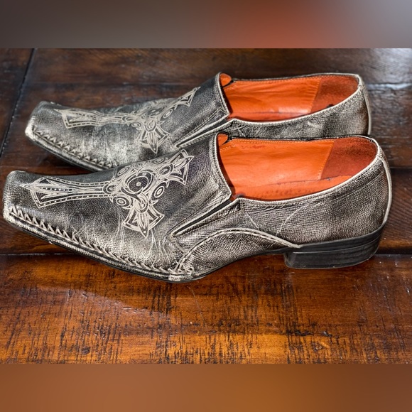 ROBERT WAYNE “ROME” LOAFERS GENUINE LEATHER.. MEN SIZE 12 - Picture 6 of 8